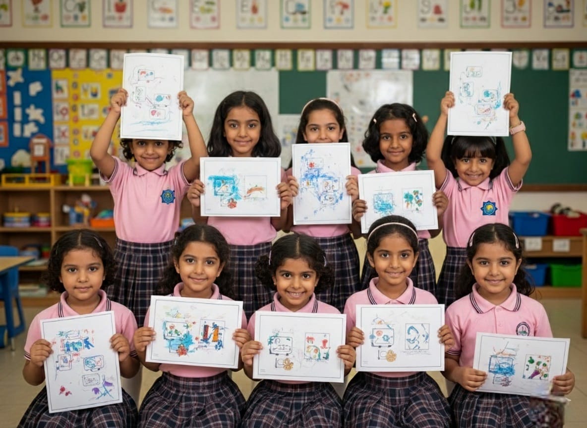 Al Rowad International School impressive campus architecture